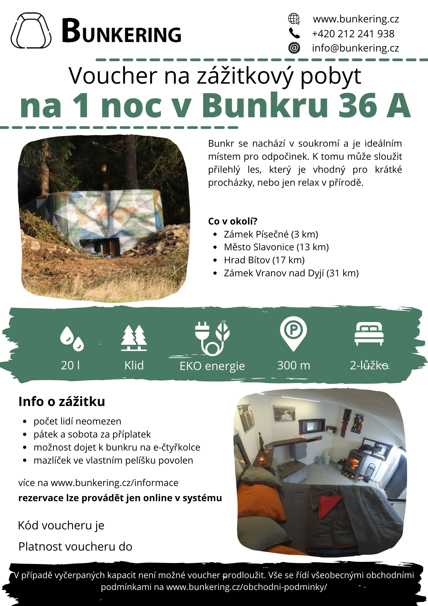 Voucher - Bunkr 36A - 1 noc