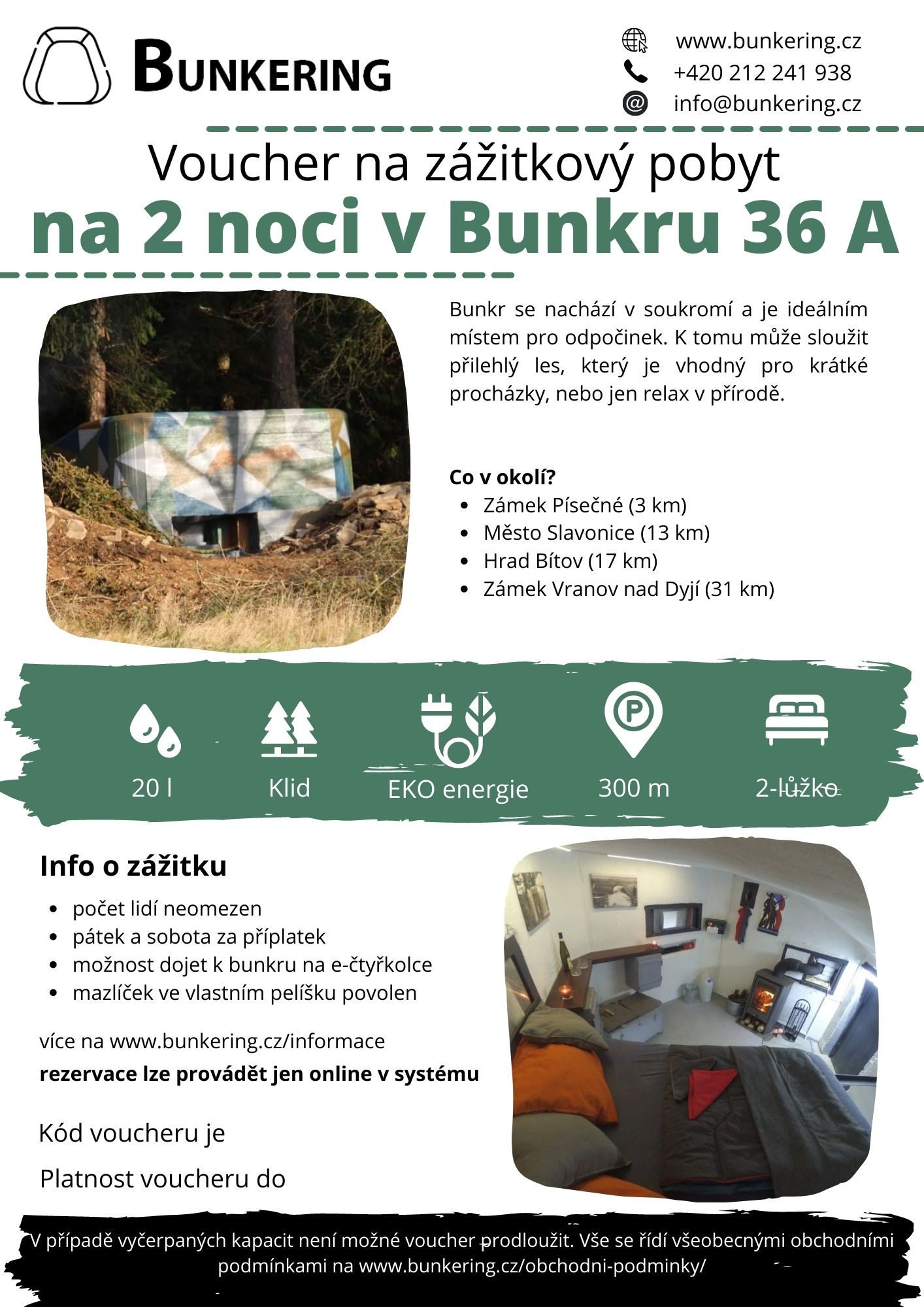 Voucher - Bunkr 36A - 2 noci