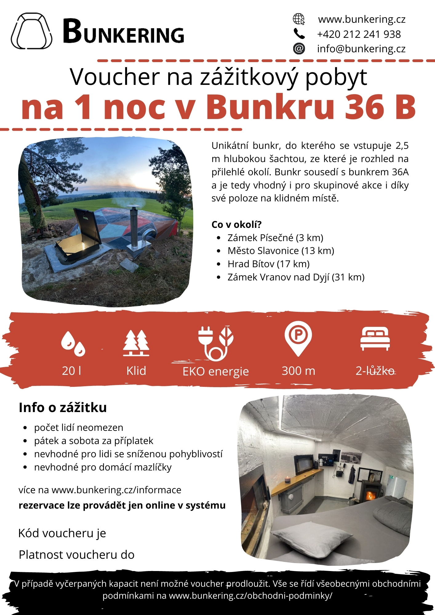Voucher - Bunkr 36B - 1 noc