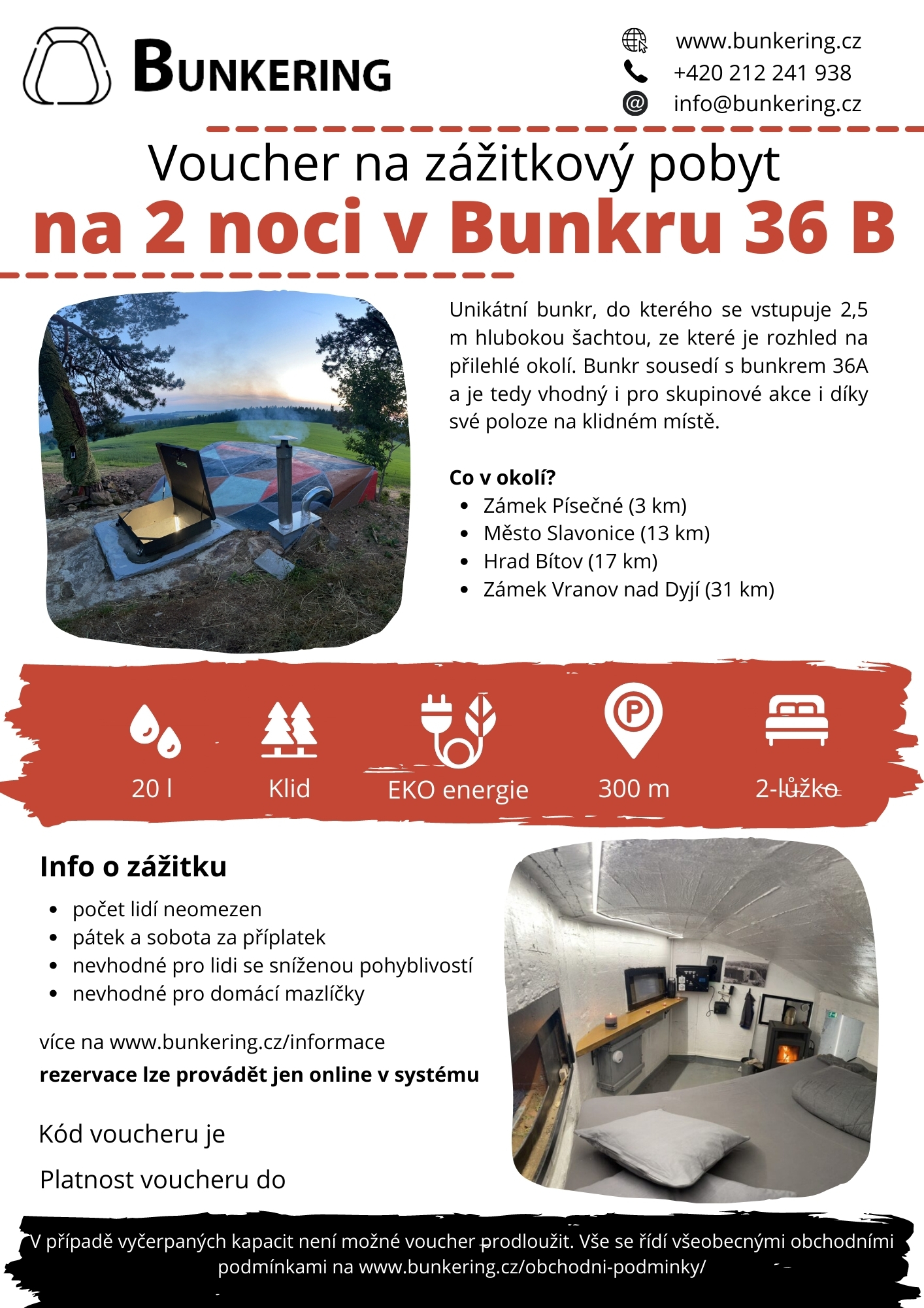 Voucher - Bunkr 36B - 2 noci