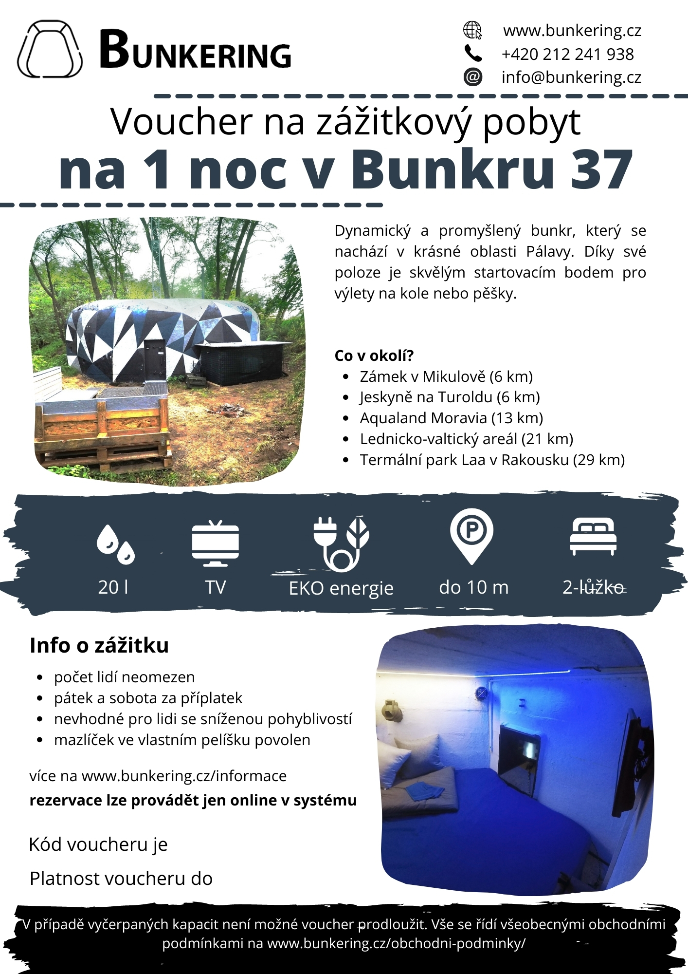 Voucher - Bunkr 37 - 1 noc
