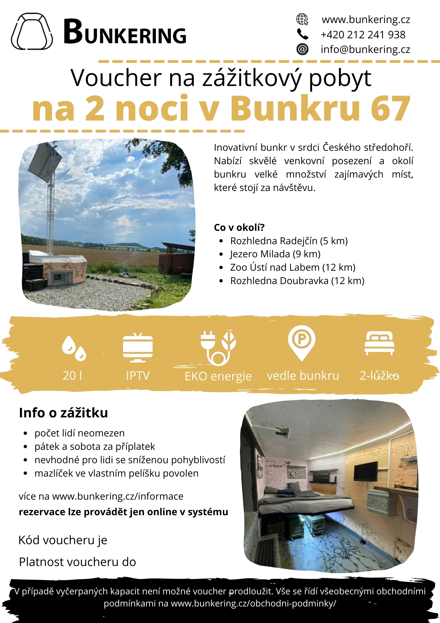 Voucher - Bunkr 67 - 2 noci
