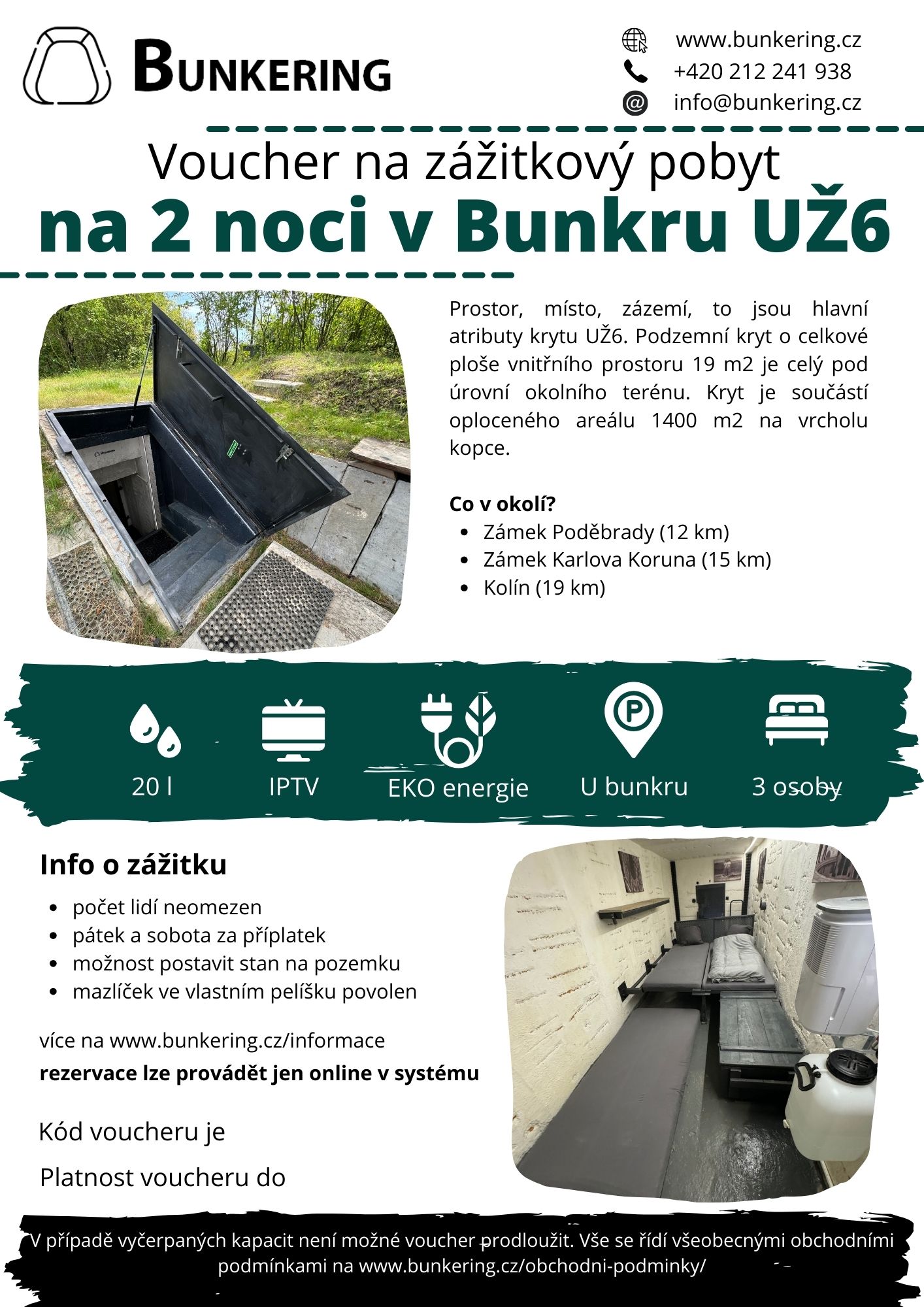 Voucher - Bunkr UŽ6 - 2 noci